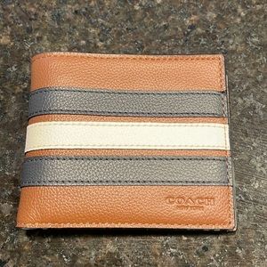 Brand New Leather Coach Men’s Wallet in Box